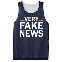 Very Fake News Funny Political Mesh Reversible Basketball Jersey Tank