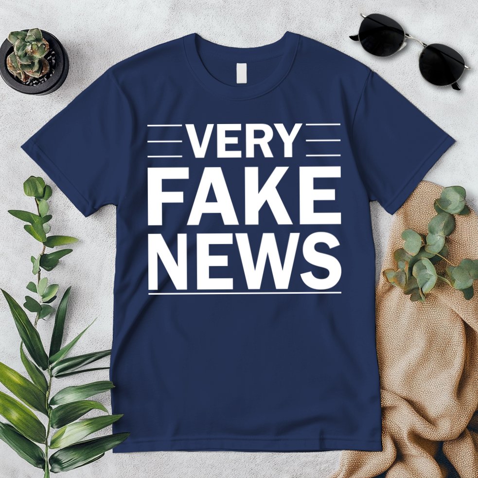 Very Fake News Funny Political Premium T-Shirt