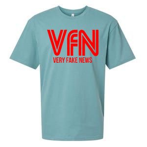 Very Fake News Network Sueded Cloud Jersey T-Shirt