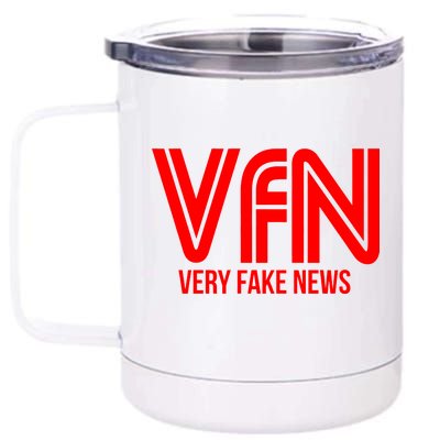 Very Fake News Network 12 oz Stainless Steel Tumbler Cup