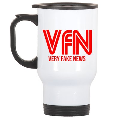 Very Fake News Network Stainless Steel Travel Mug