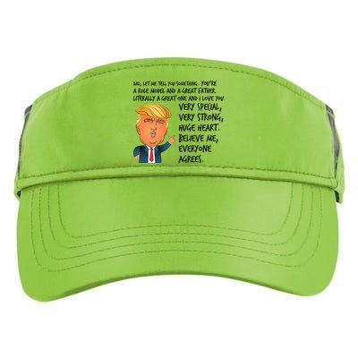 Very Special Dad Donald Trump Fathers Day Adult Drive Performance Visor