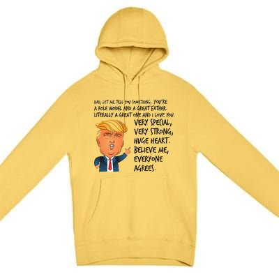 Very Special Dad Donald Trump Fathers Day Premium Pullover Hoodie