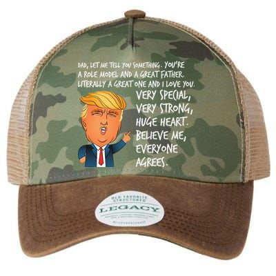 Very Special Dad Donald Trump Fathers Day Legacy Tie Dye Trucker Hat