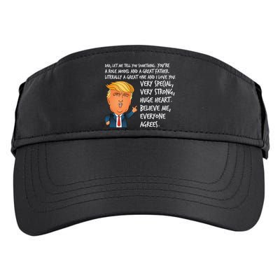 Very Special Dad Donald Trump Fathers Day Adult Drive Performance Visor
