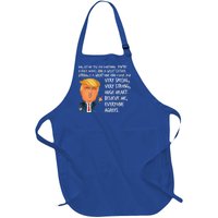 Very Special Dad Donald Trump Fathers Day Full-Length Apron With Pockets