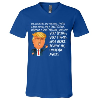 Very Special Dad Donald Trump Fathers Day V-Neck T-Shirt
