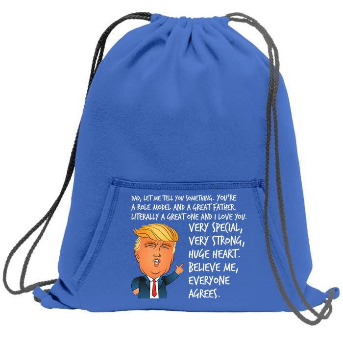 Very Special Dad Donald Trump Fathers Day Sweatshirt Cinch Pack Bag