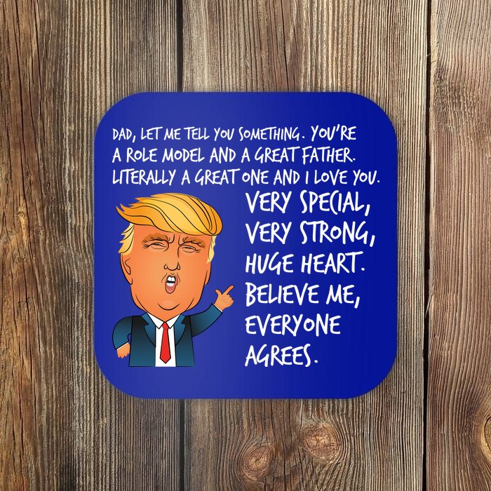 Very Special Dad Donald Trump Fathers Day Coaster