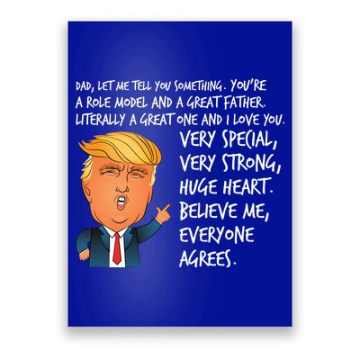 Very Special Dad Donald Trump Fathers Day Poster