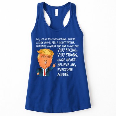Very Special Dad Donald Trump Fathers Day Womens Tank Top