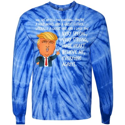 Very Special Dad Donald Trump Fathers Day Tie-Dye Long Sleeve Shirt