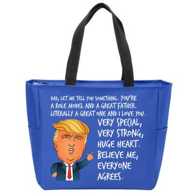 Very Special Dad Donald Trump Fathers Day Zip Tote Bag