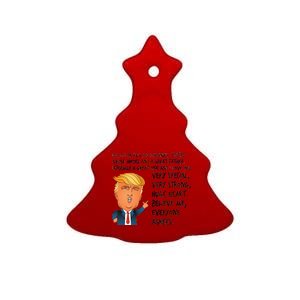 Very Special Dad Donald Trump Fathers Day Ceramic Tree Ornament