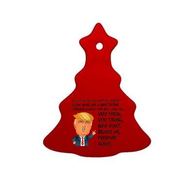 Very Special Dad Donald Trump Fathers Day Ceramic Tree Ornament