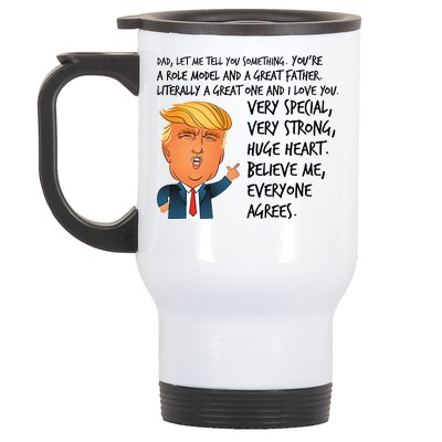 Very Special Dad Donald Trump Fathers Day Stainless Steel Travel Mug