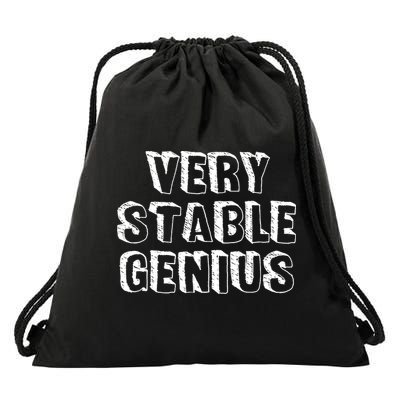 Very Stable Genius Drawstring Bag