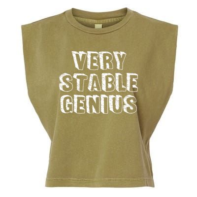 Very Stable Genius Garment-Dyed Women's Muscle Tee