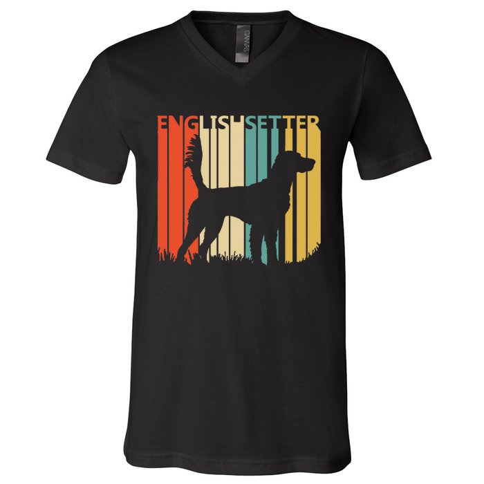 Vintage English Setter V-Neck T-Shirt