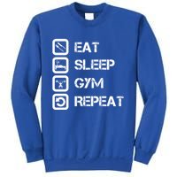 Vintage Eat Sleep Gym Repeat Gift Sweatshirt