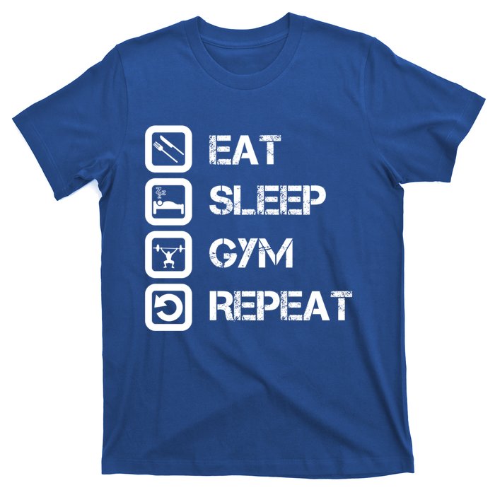 Vintage Eat Sleep Gym Repeat Gift T-Shirt