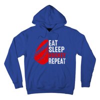 Vintage Eat Sleep Hockey Repeat Retro Hockey Players Gift Hoodie