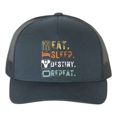 Vintage Eat Sleep Destiny Repeat Funny Eat Sleep Destiny Yupoong Adult 5-Panel Trucker Hat