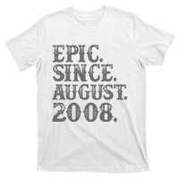 Vintage Epic Since August 2008 Birth Year Legendary Gifts T-Shirt