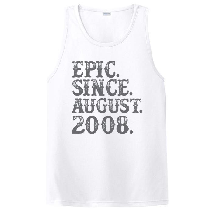 Vintage Epic Since August 2008 Birth Year Legendary Gifts PosiCharge Competitor Tank