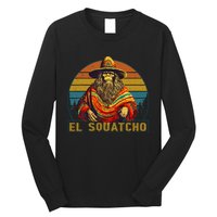 Vintage El Squatcho Bigfoot Retro Saquatch Long Sleeve Shirt