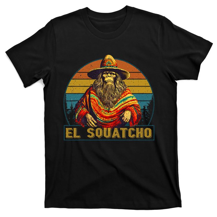 Vintage El Squatcho Bigfoot Retro Saquatch T-Shirt