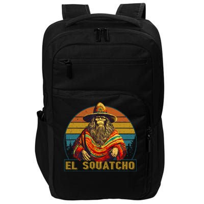 Vintage El Squatcho Bigfoot Retro Saquatch Impact Tech Backpack