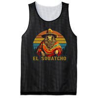 Vintage El Squatcho Bigfoot Retro Saquatch Mesh Reversible Basketball Jersey Tank