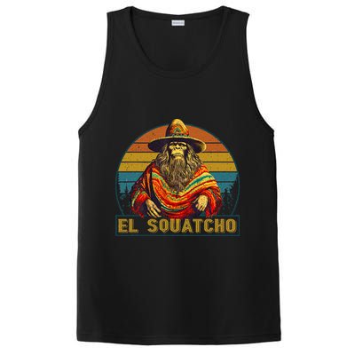 Vintage El Squatcho Bigfoot Retro Saquatch PosiCharge Competitor Tank
