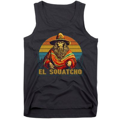 Vintage El Squatcho Bigfoot Retro Saquatch Tank Top