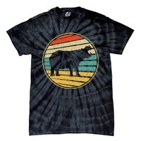 Vintage Eighties Style Hippopotamus Retro Distressed 60s 70s Tie-Dye T-Shirt