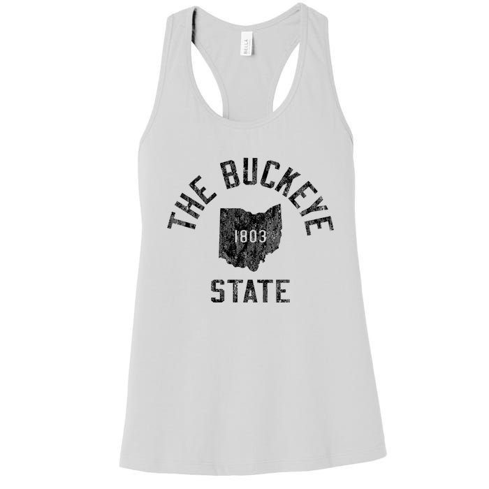 Vintage Established Sports Design The Buckeye State Women's Racerback Tank