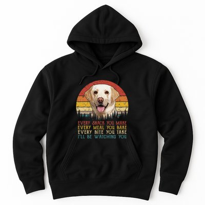 Vintage Every Snack You Make Dog Yellow Lab Retriever Hoodie
