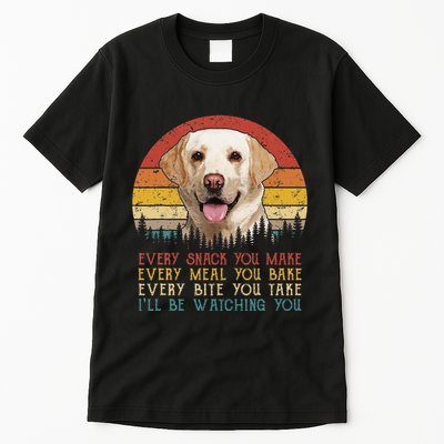 Vintage Every Snack You Make Dog Yellow Lab Retriever Tall T-Shirt