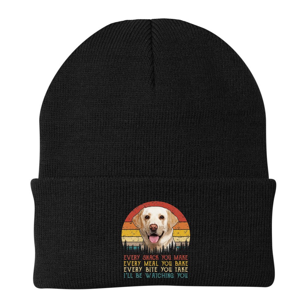 Vintage Every Snack You Make Dog Yellow Lab Retriever Beanie