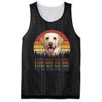 Vintage Every Snack You Make Dog Yellow Lab Retriever Mesh Reversible Basketball Jersey Tank