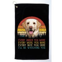Vintage Every Snack You Make Dog Yellow Lab Retriever Golf Towel