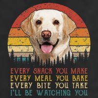 Vintage Every Snack You Make Dog Yellow Lab Retriever Golf Towel