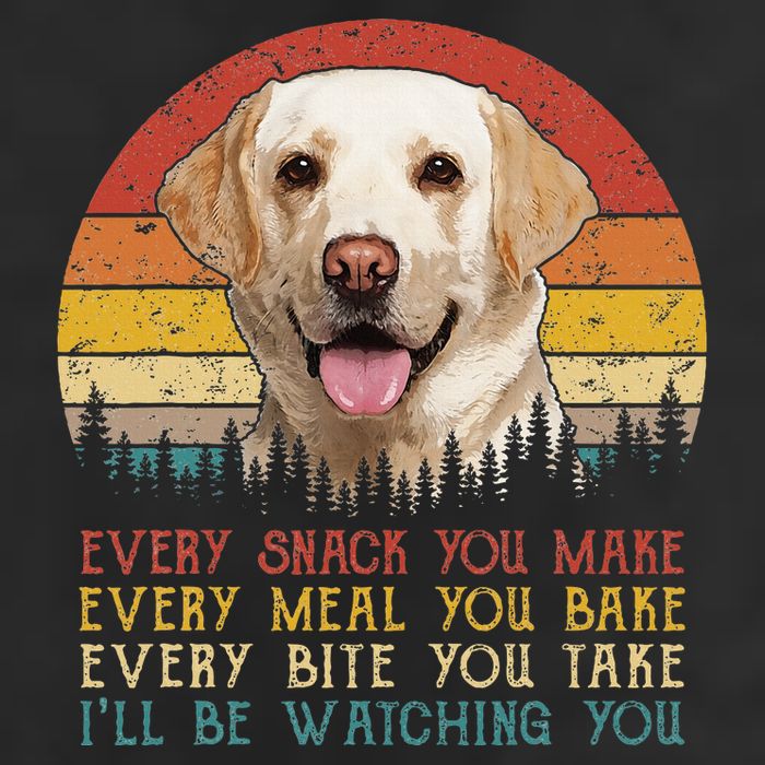 Vintage Every Snack You Make Dog Yellow Lab Retriever Golf Towel
