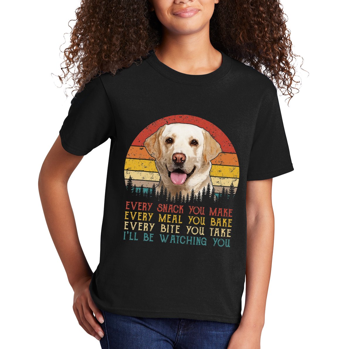 Vintage Every Snack You Make Dog Yellow Lab Retriever Kids T-Shirt