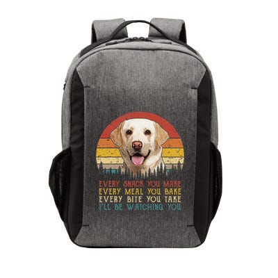 Vintage Every Snack You Make Dog Yellow Lab Retriever Vector Backpack