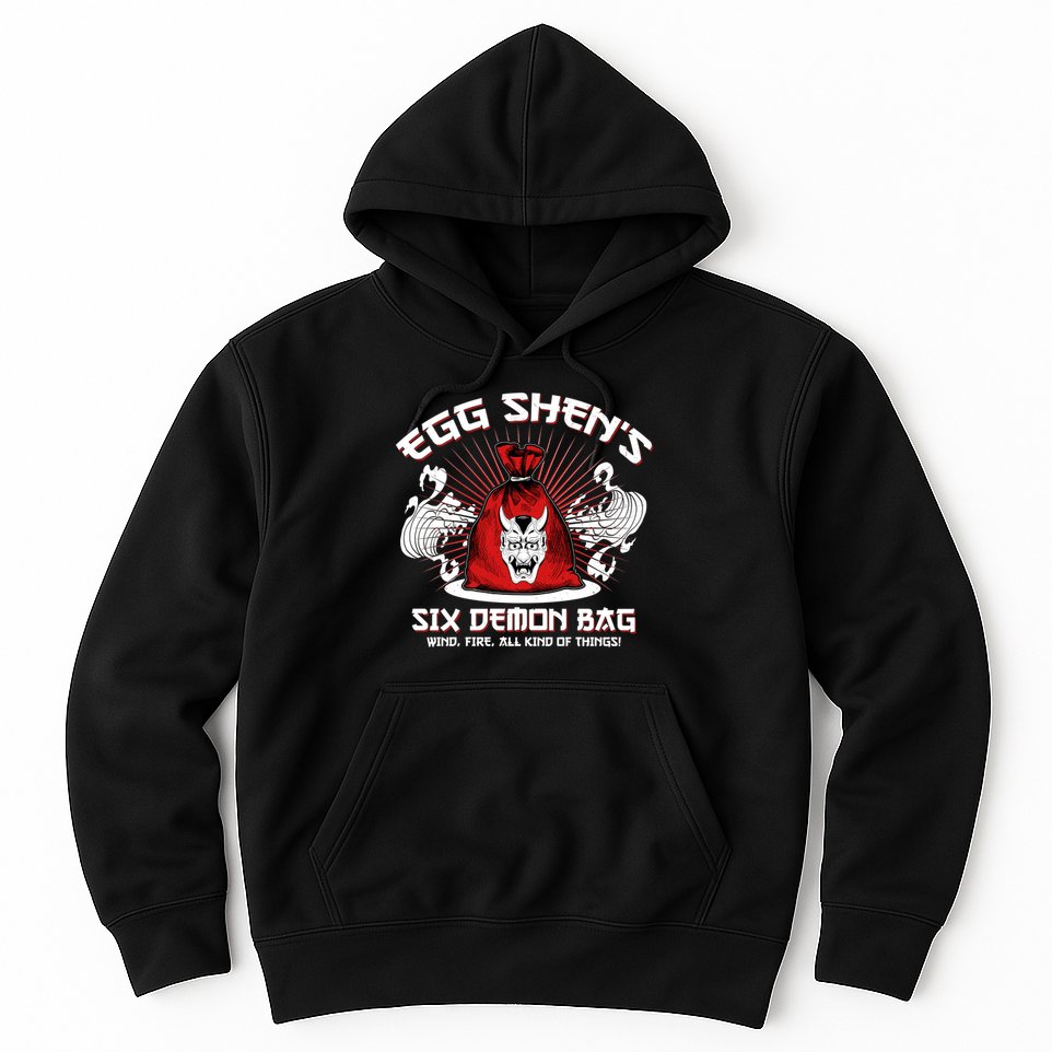 Vintage Egg Shen's Six Demon Bag Wind Fire All Kind Of Things Hoodie
