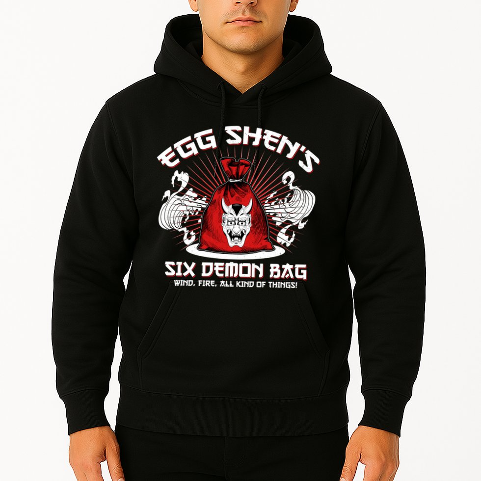 Vintage Egg Shen's Six Demon Bag Wind Fire All Kind Of Things Hoodie