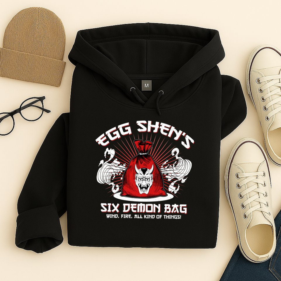 Vintage Egg Shen's Six Demon Bag Wind Fire All Kind Of Things Hoodie
