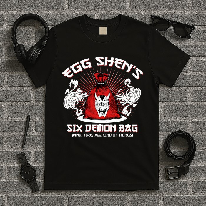 Vintage Egg Shen's Six Demon Bag Wind Fire All Kind Of Things T-Shirt